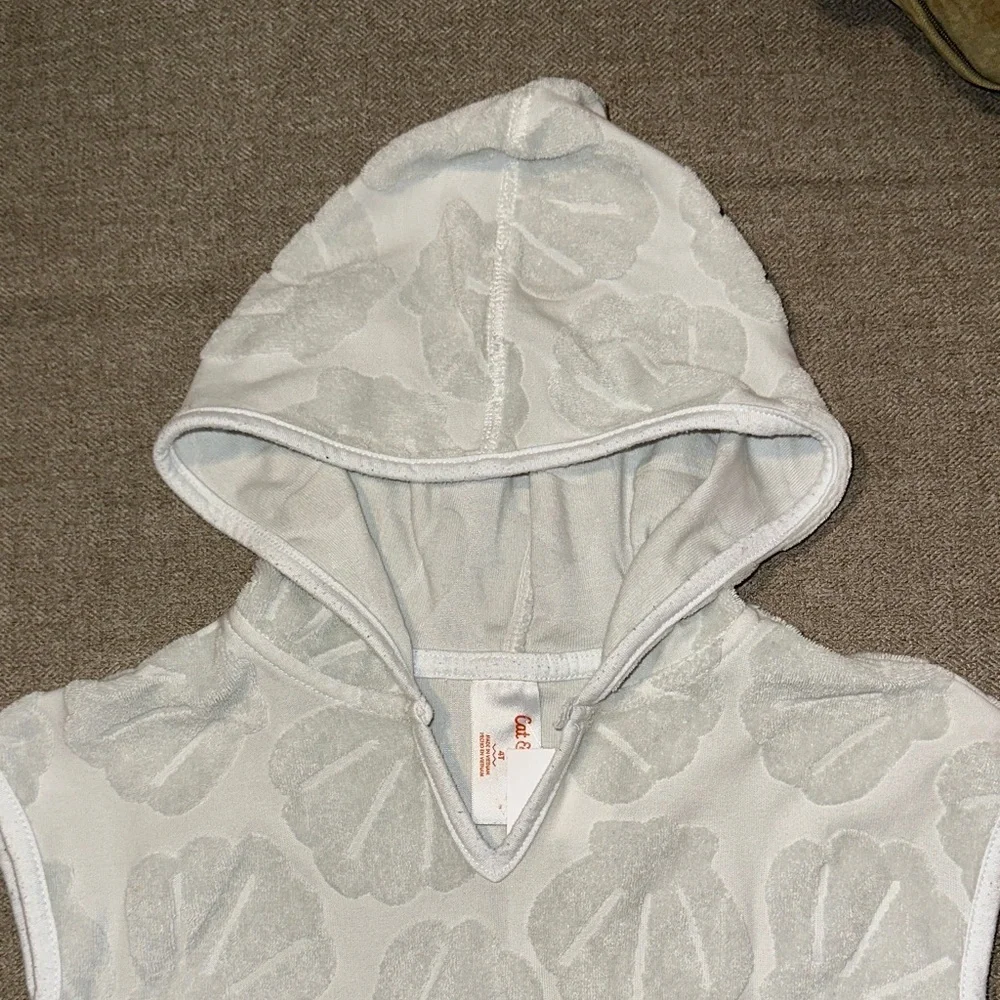 Gray Shell Patterned Cover-Up